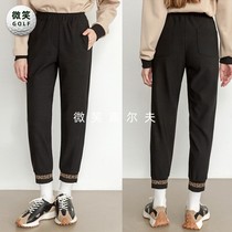 特价2023冬季新款韩国代购显瘦收腿高尔夫球服女士运动裤子GOLF