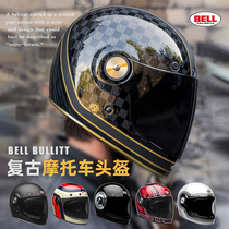 美国BELL复古摩托车头盔哈雷VESPA凯旋bullitt安全碳纤维全盔男女