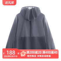李宁2024春季新款中国色系列男防晒宽松舒适运动风衣外套 AFDU361