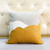 速发现货GZ6M科技布抱枕套新中式客厅皮沙发靠垫刺绣45x45靠枕套