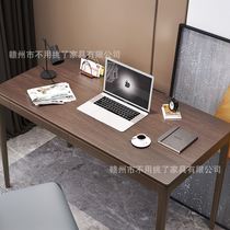 新品北欧胡桃木全实木书桌椅组合简约F现代书房办公桌卧室长方形