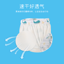 婴儿游泳裤游泳馆防水非纸尿裤水中尿布可重复使用女Z宝花边泳裤