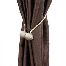 捆扎北欧球球绑带扣环活扣窗帘装一对磁铁对吸扣可爱装饰简约现代