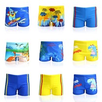 新款儿童泳裤男童宝宝泳衣平角男孩可爱婴儿卡通恐龙2-10岁游泳裤
