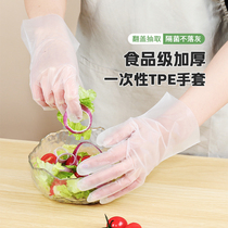 一次性洗碗家务手套食品级TPE丁腈厨房手套耐用防水餐饮美容防护