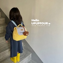 upupfour原创自制韩国ins儿童双肩包绗缝亲子包幼儿园宝宝背包