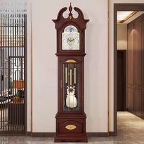 德国赫姆勒进口钟表机械客厅新中式实木落地钟家用复古摆件大座钟