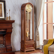 肯宁家德国原装进口刺猬紫檀全实木中欧式现代12音落地钟机械客厅