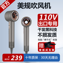 美版無葉110V吹風機家用負離子護髮速乾台湾美国日本旅行電吹風筒