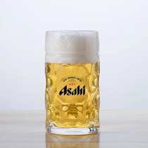 asahi进口加厚朝日啤酒杯日料店专用朝日麒麟带把扎啤杯定制LOGO