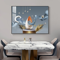 轻奢大气餐厅装饰画高级感餐桌歺厅饭厅挂画现代简约客厅墙面壁画