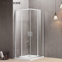 莱博顿长方形淋浴房定制整体浴室卫生间隔断简易沐房推拉玻璃移门
