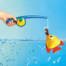 Tolo钓鱼玩具儿童1-2岁3宝宝周岁礼物益智捞鱼磁性戏水小黄鸭套装