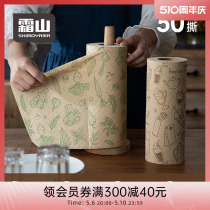 日本霜山竹纤维洗碗巾干湿两用厨房纸巾油污清洁布一次性懒人抹布