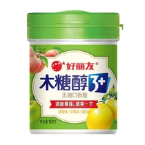 好丽友木糖醇檬萌C无糖口香糖 101g/1超檬味苹果味/蜜桃味