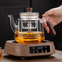 蒸汽煮茶器玻璃套装家用全自动电陶炉烧水壶黑白茶功夫茶具泡茶器