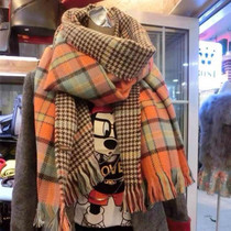 新款双面格子围巾秋冬季加厚披肩保暖围巾防羊绒学生女士围巾韩国