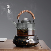 汉唐茶壶提梁壶耐高温煮茶壶煮茶器泡茶茶具电陶炉家用玻璃烧水壶