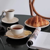 现货Wedgwood咖啡杯碟英国中古杯象牙白色釉下彩条纹咖啡贝壳盘杯