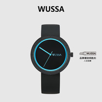 WUSSA手表学生初高中女ins小众设计高级感简约概念手表情侣款一对