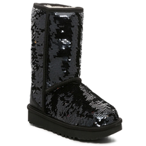 UGG女雪地靴棉鞋短靴高筒防滑保暖冬季经典短亮片新款正品509162
