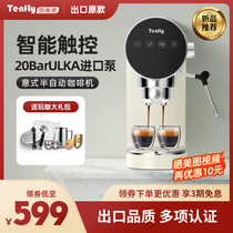 Tenfly添美家意式浓缩咖啡机家用小型20Bar萃取半自动蒸汽打奶泡