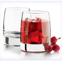 利比厚底玻璃杯洋酒杯创意透明饮料杯果汁商用餐厅酒吧杯子355ml