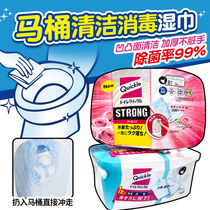 日本花王马桶便座圈盖子除菌湿巾去尿渍消臭去污清洁坐便可溶水
