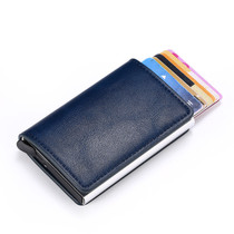 现货RFID铝合金钱包 新款防盗刷金属信用卡包 超薄自动弹出卡盒