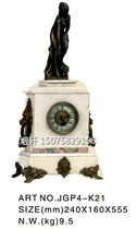 钟表机械仿古董铸铜理石座钟仿故宫收藏博物院摆钟法国回流立钟