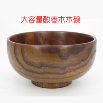 爆款整木酸枣木碗中式日式小号大号隔烫儿童碗木饭碗面碗料理餐具