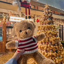 泰迪熊毛绒玩具小熊玩偶小公仔圣诞树装饰娃娃生日儿童圣诞节礼物