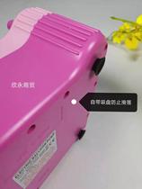 新款粉色双层气球电动打气筒多功能电动充气泵 双孔CD508粉机