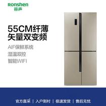 Ronshen/容声 BCD-432WD12FPA十字四门对开冰箱一级变频风冷超薄