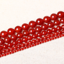 天然水晶红玛瑙散珠串珠子  手链配件饰品  圆珠DIY手工配件材料