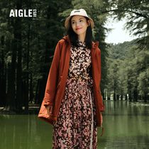 AIGLE艾高明星同款女士GORE-TEX防风防雨保暖户外时尚棉服外套