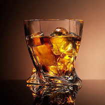 创意玻璃威士忌杯扭曲水杯牛奶杯洋酒饮料杯啤酒杯果汁