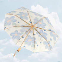 异度雨伞女生高颜值遮阳太阳伞防晒防紫外线晴雨两用折叠遮双人伞