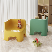 凳子家用矮凳儿童小板凳宝宝塑料靠背椅子加厚成人方凳客厅茶几凳
