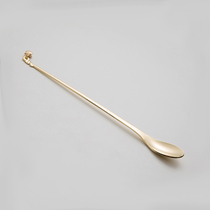 日本 elfin贝壳珍珠系列不锈钢金属咖啡棒金色咖啡搅拌棒18.7cm