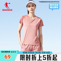 中国乔丹运动套装女2024夏季新款女士宽松健身跑步运动服两件套女