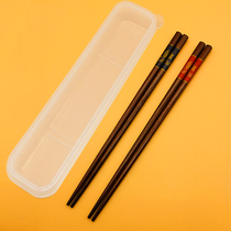 筷子盒筷勺套装木质日式便携筷子勺子收纳盒学生儿童成人上班族