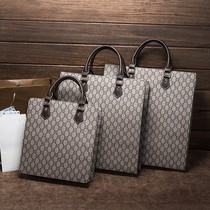 LVLIHAIO韩版商务手提包男女通用公文包包文件大包时尚气质职业女