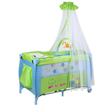 多功能婴儿床 出口折叠婴儿摇床 婴儿用品宝宝游戏床童床厂家