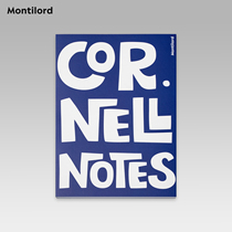 『Montilord』B5康奈尔横线笔记本 文具加厚课堂高效考研英语5R笔记法好写顺滑不易洇墨防水宝石蓝锁线拍照