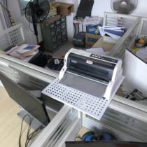 办公室电话机架办公桌十字隔板打印机架子T型隔断绿萝花架置物架