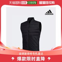 韩国直邮[Adidas GOLF] 男士 鹅绒羽绒服 马甲 黑色 FS6939-G