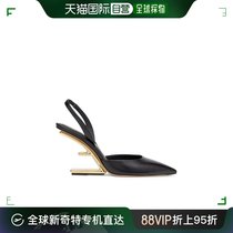韩国直邮FENDI23FW平板鞋女8J8367NA7F0QA1 BLACKBLACK