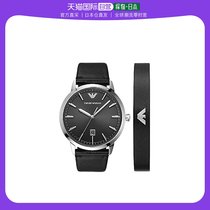 【日本直邮】阿玛尼 手表 男式精致时尚表日期显示机芯黑色AR8006