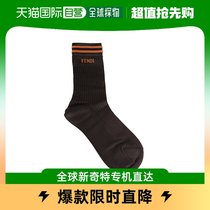 香港直邮Fendi 黑色针织袜子 FXZ552AAWL